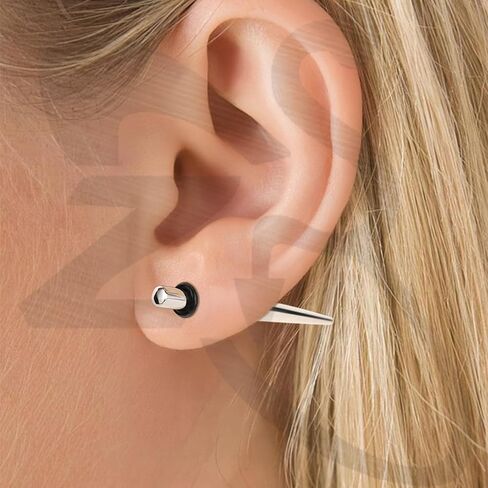 ZS 1 Pair 316L Surgical Steel Expanders Kit with Double O-rings, 2G 4G 6G 8G 12G 14G 16G Ear Tapers Plugs Gauges Stretcher Piercing for Women Men in Saudi Arabia