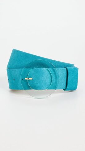 Lizzie Fortunato Women's Louise Belt In Teal Suede in Kuwait