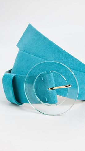 Lizzie Fortunato Women's Louise Belt In Teal Suede in Kuwait