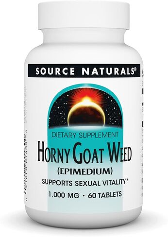 Source Naturals Horny Goat Weed (EPIMEDIUM) Supports Sexual Vitality* 1,000 MG • 60 Tablets in Saudi Arabia