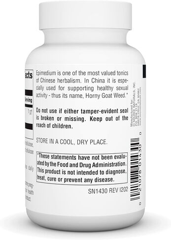 Source Naturals Horny Goat Weed (EPIMEDIUM) Supports Sexual Vitality* 1,000 MG • 60 Tablets in Saudi Arabia