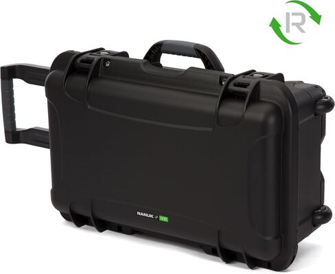 NANUK 904 Recycled Resin Hard Case with Customizable Foam Insert- Waterproof, Dustproof and Impact Resistant- Go Green and Minimize Your Carbon Footprint, Black in Saudi Arabia