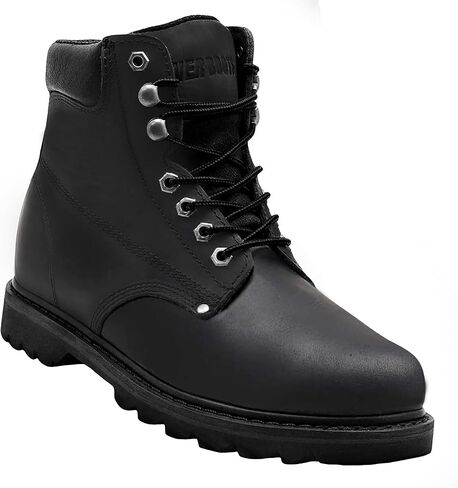 أحذية عمل EVERBOOTS Tank S بمقدمة فولاذية للرجال، تقنية EverFit Comfort، قبضة مضادة للانزلاق وامتصاص الصدمات الفائق، حذاء جلدي شديد التحمل، بناء ملابس عمل صناعية آمنة، أحذية كهربائي in Kuwait