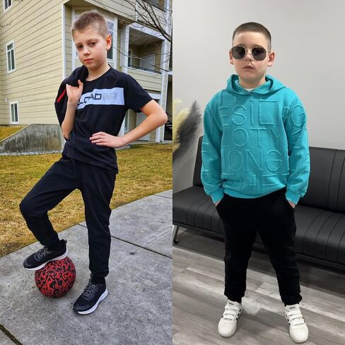 BIG ELEPHANT Kids Sweatpants, Boys Girls Joggers with Pockets & Drawstring for Age 3-16 Years in Saudi Arabia