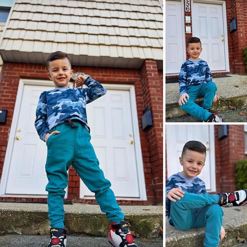 BIG ELEPHANT Kids Sweatpants, Boys Girls Joggers with Pockets & Drawstring for Age 3-16 Years in Saudi Arabia