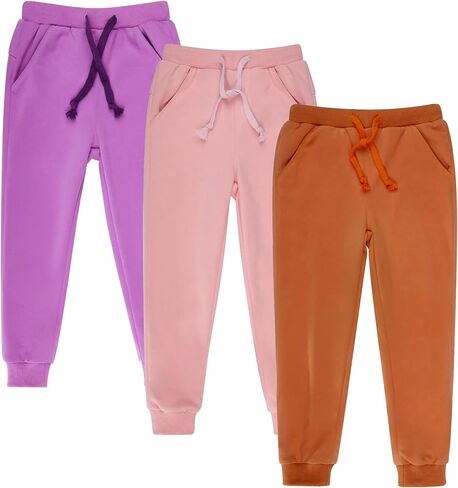 بنطال رياضي للأطفال من BIG ELEPHANT، بنطال رياضي للأولاد والبنات مع جيوب ورباط للأعمار من 3 إلى 16 عامًا in Kuwait