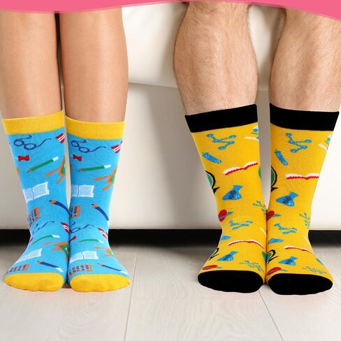 8 Pairs Teacher Socks Graduation Appreciation Gifts for Women Men Teacher Novelty Socks If You Can Read This Teacher Is off Duty Teacher Appreciation Socks for Teacher's Day Birthday Party in Saudi Arabia