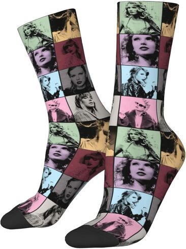 Hexeh Fashion Socks Novelty Crew Socks For Women Men Gifts,Soft Breathable Athletic Socks in Saudi Arabia