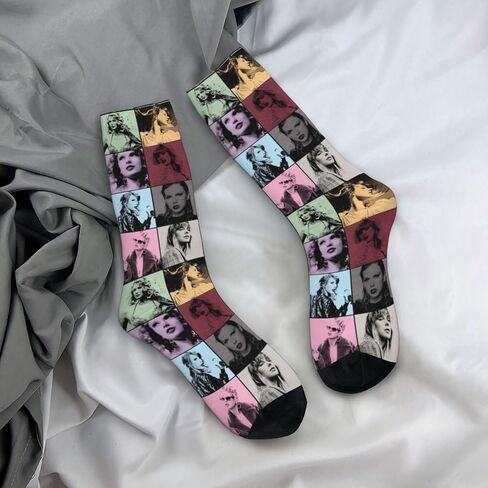 Hexeh Fashion Socks Novelty Crew Socks For Women Men Gifts,Soft Breathable Athletic Socks in Saudi Arabia