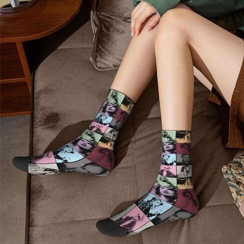 Hexeh Fashion Socks Novelty Crew Socks For Women Men Gifts,Soft Breathable Athletic Socks in Saudi Arabia