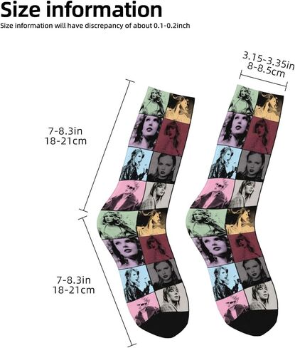 Hexeh Fashion Socks Novelty Crew Socks For Women Men Gifts,Soft Breathable Athletic Socks in Saudi Arabia