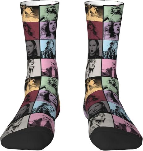 Hexeh Fashion Socks Novelty Crew Socks For Women Men Gifts,Soft Breathable Athletic Socks in Saudi Arabia