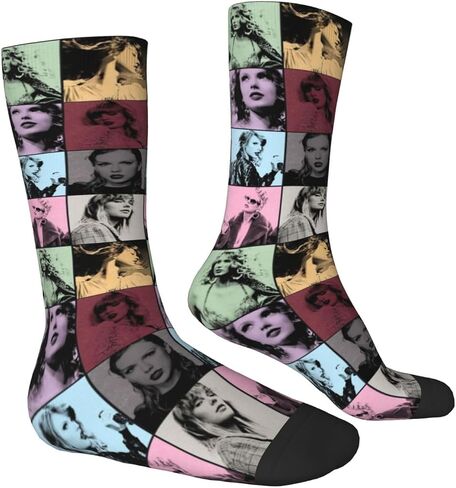 Hexeh Fashion Socks Novelty Crew Socks For Women Men Gifts,Soft Breathable Athletic Socks in Saudi Arabia