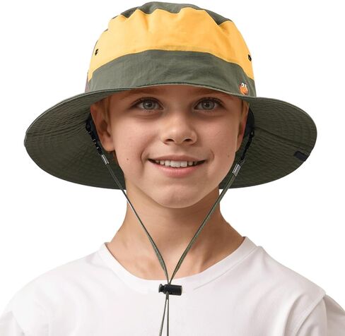 361° Kids Sun Hat UPF 50+ Outdoor Wide Brim Bucket Hats Boys Girls Beach Summer Fishing Safari Hiking Camping Hat, Navy Blue in Saudi Arabia