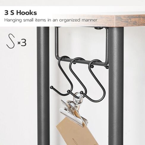 حامل طابعة كبير من HOOBRO مع محطة شحن مقاس 19.7 بوصة × 15.7 بوصة × 47.8 بوصة، حامل طابعة من 4 طبقات طويل القامة، عربة طابعة صناعية مع رف تخزين للطابعة، آلة التقطيع، فاكس الماسح الضوئي، المكتب المنزلي BF51UPS01 in Saudi Arabia