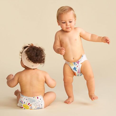 شركة صادقة حفاضات نظيفة واعية | نباتي ومستدام | مطبوعات طبعة محدودة | صندوق النادي، مقاس 6 (+35 رطلاً)، 40 قطعة in Kuwait