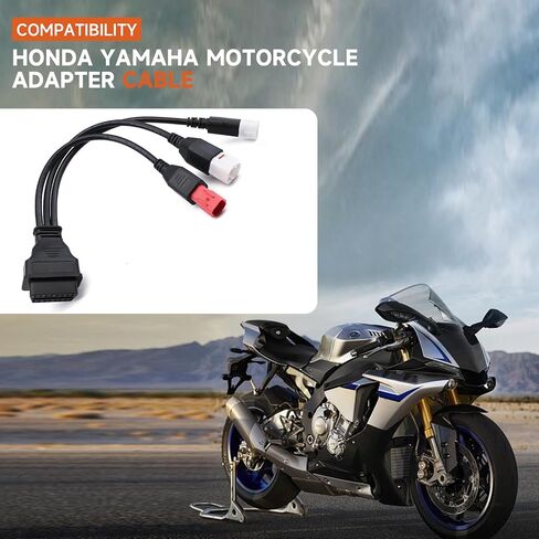 كابل تشخيص Obd2 لدراجة نارية Yamaha Kline Euro5 | 16 دبوس إلى 3Pin 4Pin 6Pin Obd2 | كابل محول التوصيل 3 في 1 in Saudi Arabia