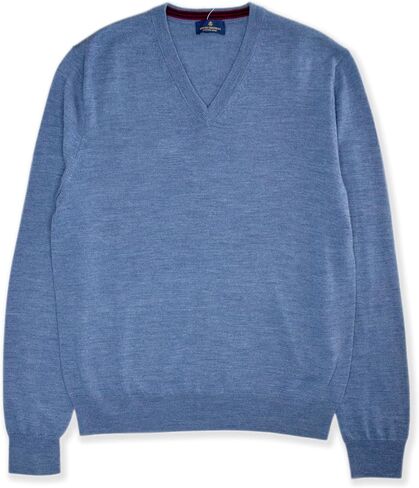 Brooks Brothers Mens Washable Extra Fine Merino Wool V-Neck Sweatshirt Sweater, in Saudi Arabia