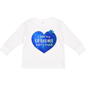 inktastic I Love My Grandma Berry Much Toddler Long Sleeve T-Shirt in Kuwait