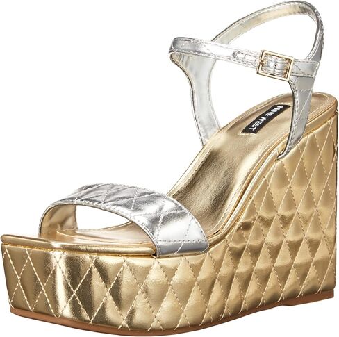 Nine West Women's Nila Squared Open Toe Platform Wedge Sandal in Saudi Arabia