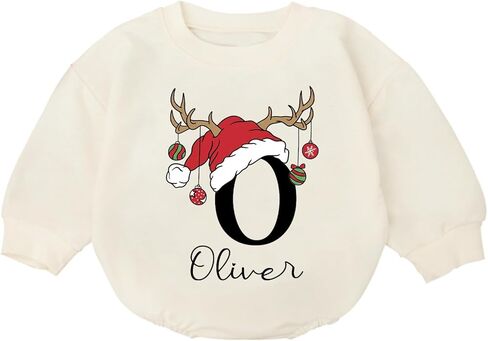 Personalized My First Christmas Baby Boy Outfit, Baby Boy Christmas Outfit, Infant Winter Attire, Newborn in Saudi Arabia
