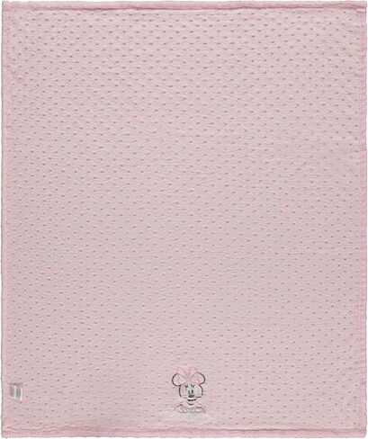 Disney Minnie Mouse Soft Baby Blanket - Flannel Fleece Blanket for Baby Girls/Boys, Plush Crib Stroller Nursery & Daycare Blankey, Bow/Pink in Saudi Arabia