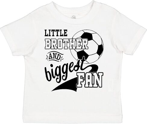inktastic Little Brother and Biggest Fan- Soccer Player Toddler T-Shirt in Saudi Arabia