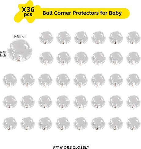 36 Pack Corner Protector Baby, Table Corner Protectors for Baby Guards Clear for Furniture Corner Protectors Proof Covers Baby Safety in Saudi Arabia