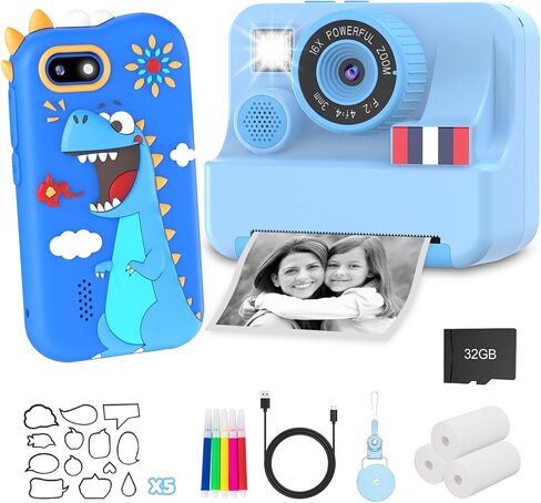 طباعة فورية لهاتف Blue Dragon Kids وكاميرا Blue Kids in Kuwait