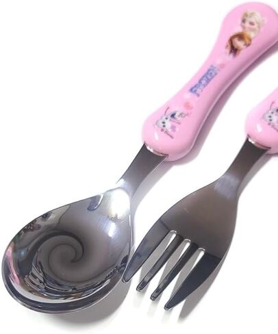 Cute Frozen Elsa Spoon and Fork, Pink in Saudi Arabia