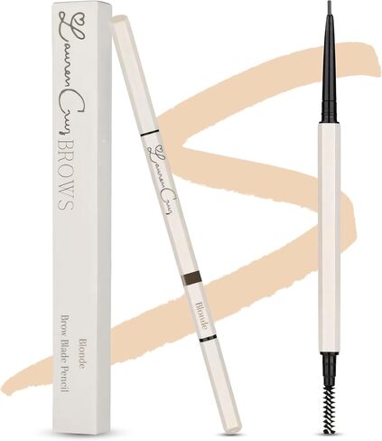 Eyebrow Pencil Make Up for Women - Long-lasting and Waterproof Eyebrow Pencil by Lauren Cruz - Dual-Ended Eyebrow Pen with Micro-tip and Spoolie -Fuller Look Brow Pencil - Deep Brunette in Saudi Arabia