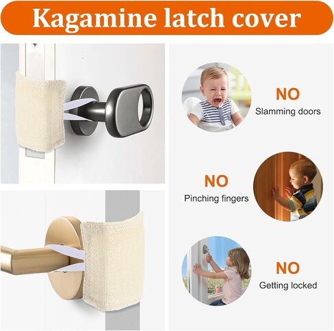 Door Cushion Door Latch Cover Quiet Close Cushion Pads & Noise-Reducing Door Closer for Baby Safety Padded Door Latch Cover with Elastic Straps (3-Pack, Yellow, 9x7cm) in Saudi Arabia