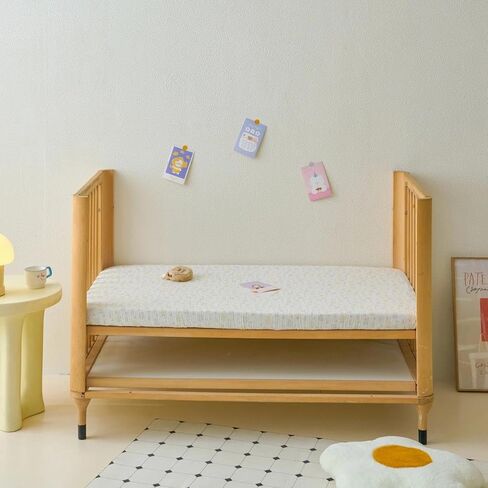 Muslin Crib Sheets - Fitted Crib Mattress Sheets for Boys and Girl - 28"x 52", 2 Pack (Dinosaur, Blue) in Saudi Arabia