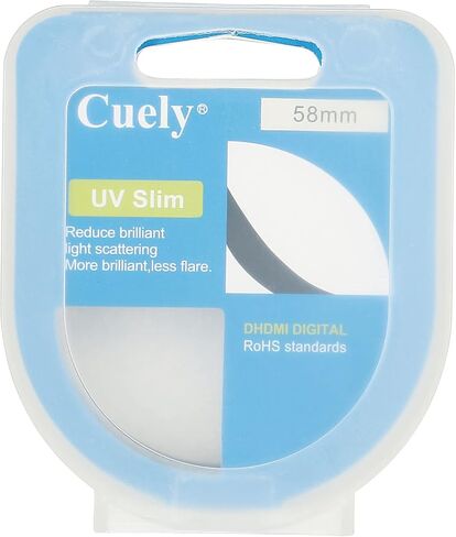 UV Lens Filters, 58mm Slim Frame Multi-Coated Protective Lenses Filter for Camera Photography Accessories, Pack of 2 in Saudi Arabia