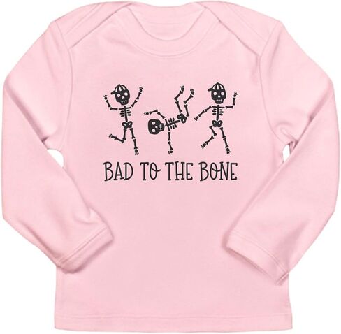 تي شيرت CafePress Bad to Bone بأكمام طويلة تي شيرت لطيف للأطفال الرضع بأكمام طويلة in Kuwait