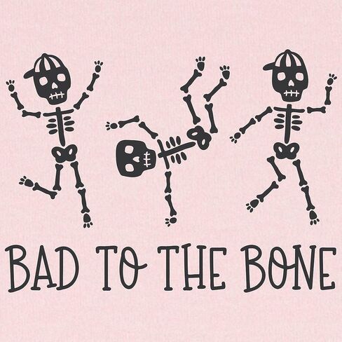 تي شيرت CafePress Bad to Bone بأكمام طويلة تي شيرت لطيف للأطفال الرضع بأكمام طويلة in Kuwait