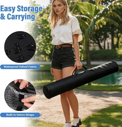 10 x 8 FT Banner Stand Kit, Adjustable Backdrop Stand for Parties, Heavy-Duty Photography Step and Repeat Stand with Portable Bag for Birthdays, Promotions, Exhibitions (Banner Not Included) in Kuwait