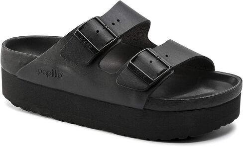 Birkenstock Women's Platform Arizona PLT Exq Blk LTR N in Saudi Arabia