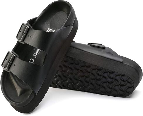 Birkenstock Women's Platform Arizona PLT Exq Blk LTR N in Saudi Arabia