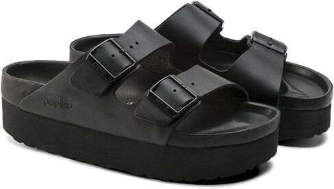 Birkenstock Women's Platform Arizona PLT Exq Blk LTR N in Saudi Arabia