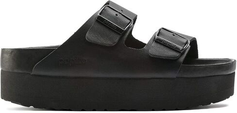 Birkenstock Women's Platform Arizona PLT Exq Blk LTR N in Saudi Arabia