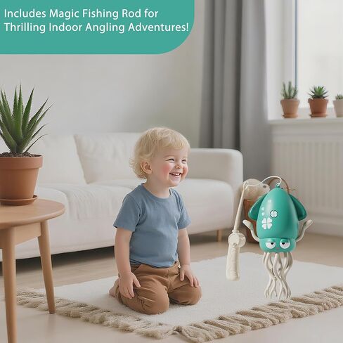 Electric Crawling Dancing Octopus Toy for Walking Baby Boy Girl 0-6 6-12 12-18 Months, Infant Tummy Time Musical Magic Dancing Squid Toy for 3 4 5 6 7 8 9 10 11 12 Toddler 1st Birthday Gift in Saudi Arabia