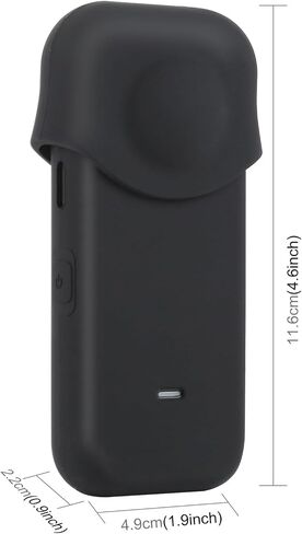 Full Body Dust-Proof Silicone Protective Case for Insta360 ONE X2(Black) in Saudi Arabia