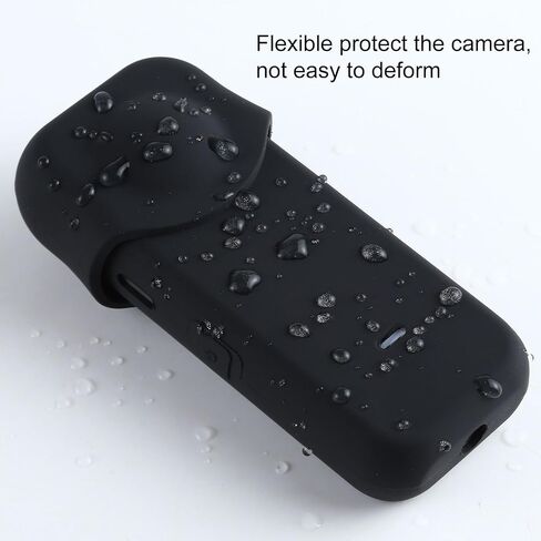 Full Body Dust-Proof Silicone Protective Case for Insta360 ONE X2(Black) in Saudi Arabia