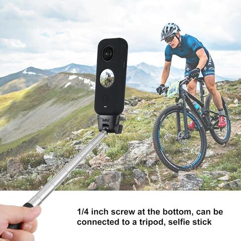 Full Body Dust-Proof Silicone Protective Case for Insta360 ONE X2(Black) in Saudi Arabia