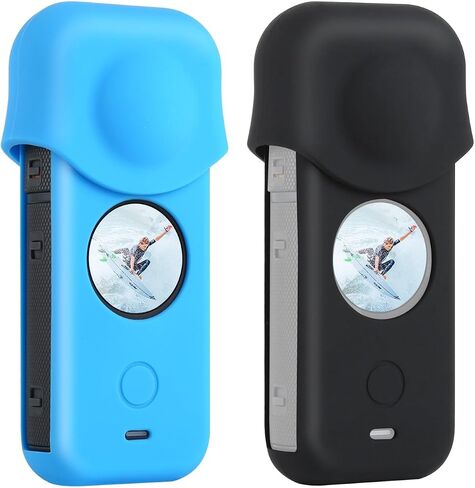 Full Body Dust-Proof Silicone Protective Case for Insta360 ONE X2(Black) in Saudi Arabia