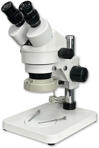 Microscope Stereo Binocular Zoom Microscope Professional Microscopes 56-Bulb LED Ring Light Pillar Stand, for Lab Microscopes in Saudi Arabia