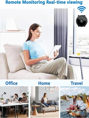 Mini Spy Hidden Camera 4k WiFi Nanny Cam Wireless,HD Security Camera for Home/Office,Surveillance Camera with Motion Detection and Night Vision,App Control in Saudi Arabia