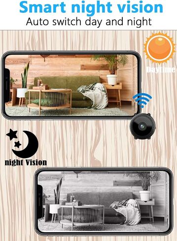 Mini Spy Hidden Camera 4k WiFi Nanny Cam Wireless,HD Security Camera for Home/Office,Surveillance Camera with Motion Detection and Night Vision,App Control in Saudi Arabia