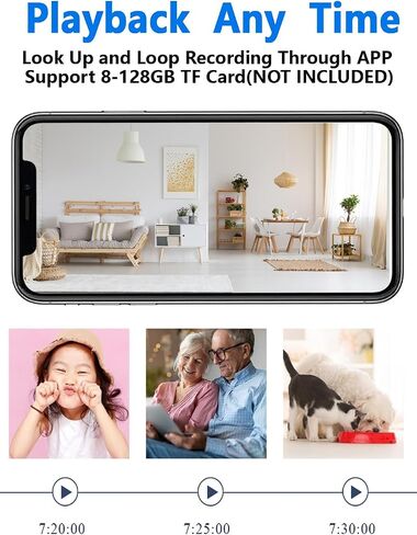 Mini Spy Hidden Camera 4k WiFi Nanny Cam Wireless,HD Security Camera for Home/Office,Surveillance Camera with Motion Detection and Night Vision,App Control in Saudi Arabia